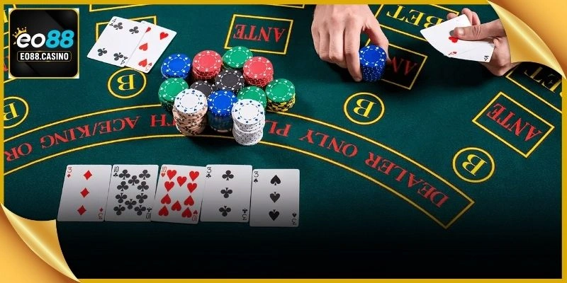 Màn hình hướng dẫn thực hiện thao tác vào bàn cược trên điện thoại di động